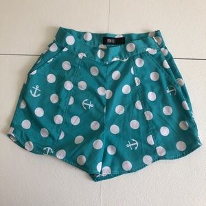 Anchors Away Polka Dot Shorts